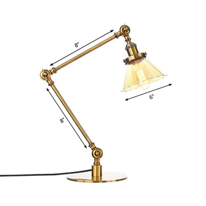 LUMICLEAR - Kegelvormige glazen tafellamp met elegante uitstraling