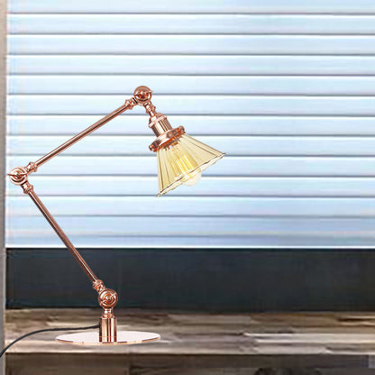 LUMICLEAR - Kegelvormige glazen tafellamp met elegante uitstraling