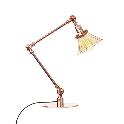 LUMICLEAR - Kegelvormige glazen tafellamp met elegante uitstraling