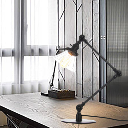 LUMICLEAR - Kegelvormige glazen tafellamp met elegante uitstraling