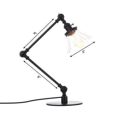 LUMICLEAR - Kegelvormige glazen tafellamp met elegante uitstraling