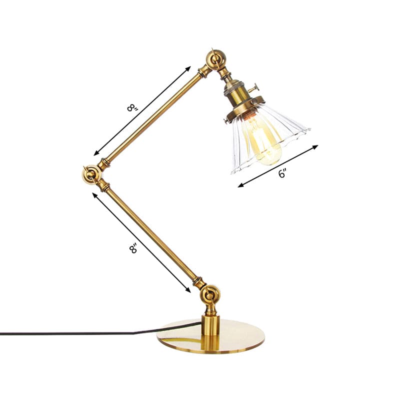 LUMICLEAR - Kegelvormige glazen tafellamp met elegante uitstraling