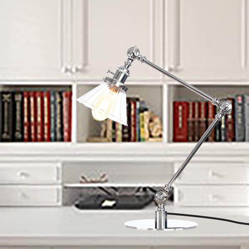 LUMICLEAR - Kegelvormige glazen tafellamp met elegante uitstraling