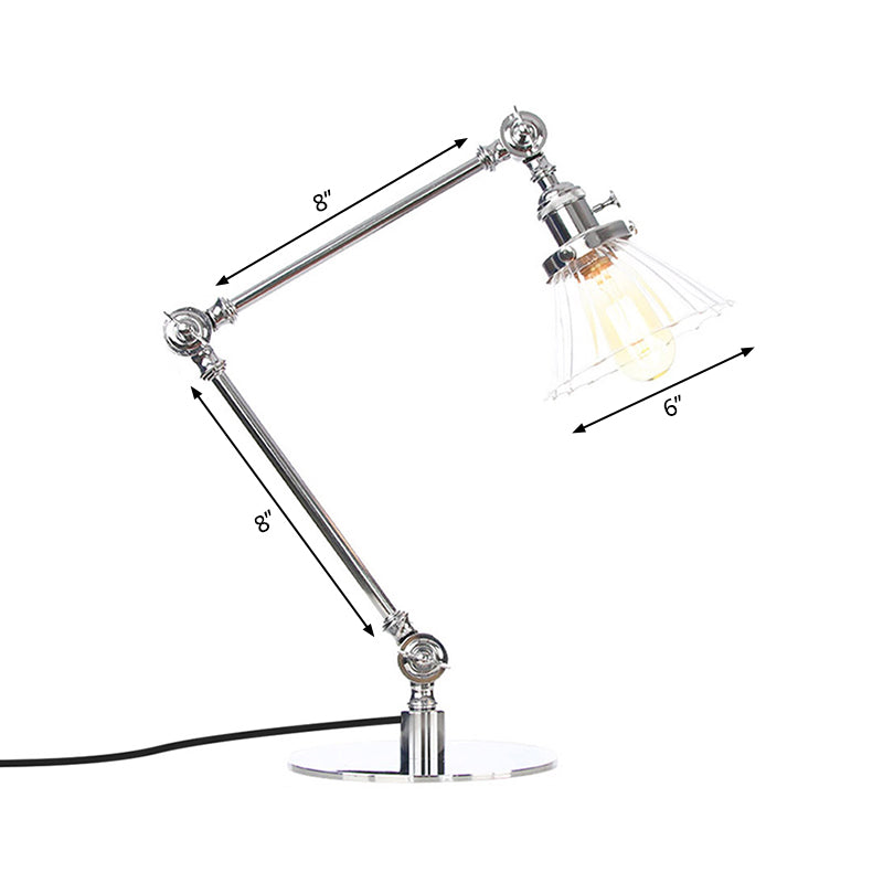 LUMICLEAR - Kegelvormige glazen tafellamp met elegante uitstraling