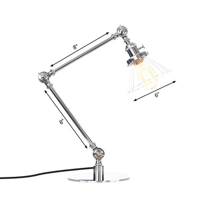 LUMICLEAR - Kegelvormige glazen tafellamp met elegante uitstraling