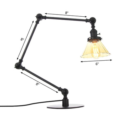 LUMICLEAR - Kegelvormige glazen tafellamp met elegante uitstraling