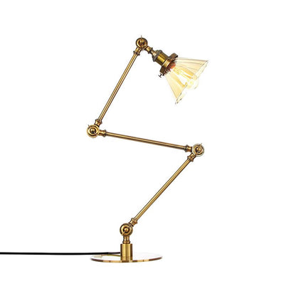 LUMICLEAR - Kegelvormige glazen tafellamp met elegante uitstraling