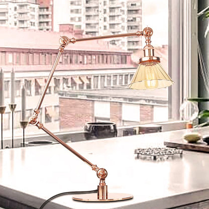 LUMICLEAR - Kegelvormige glazen tafellamp met elegante uitstraling