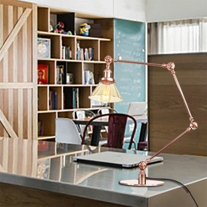 LUMICLEAR - Kegelvormige glazen tafellamp met elegante uitstraling