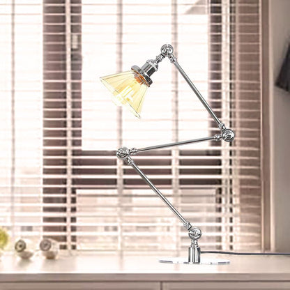 LUMICLEAR - Kegelvormige glazen tafellamp met elegante uitstraling