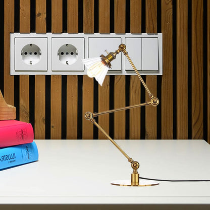 LUMICLEAR - Kegelvormige glazen tafellamp met elegante uitstraling