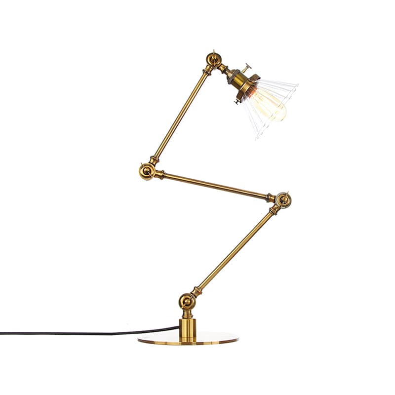 LUMICLEAR - Kegelvormige glazen tafellamp met elegante uitstraling