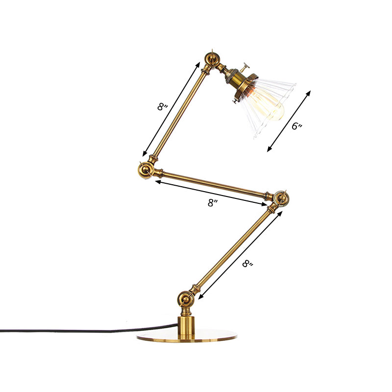 LUMICLEAR - Kegelvormige glazen tafellamp met elegante uitstraling