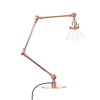 LUMICLEAR - Kegelvormige glazen tafellamp met elegante uitstraling