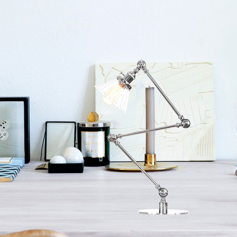 LUMICLEAR - Kegelvormige glazen tafellamp met elegante uitstraling