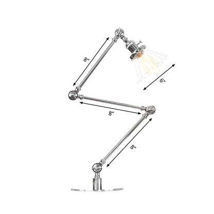 LUMICLEAR - Kegelvormige glazen tafellamp met elegante uitstraling