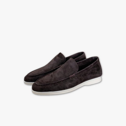 LUCAS - Suède slip-on loafers voor heren