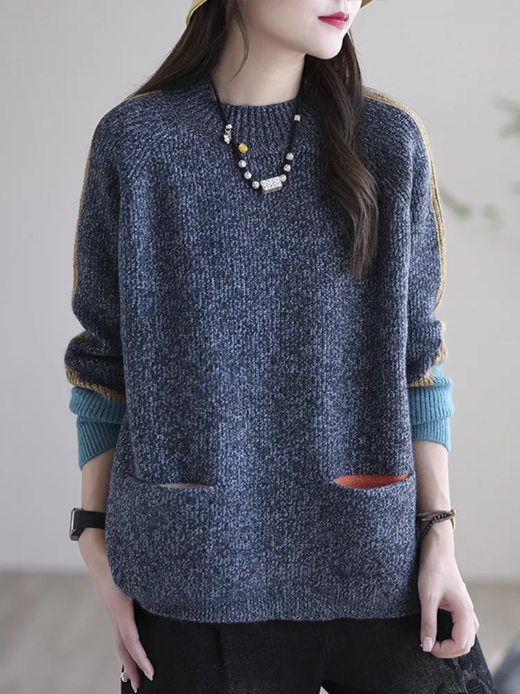 TRENDRELAX - Trendbewuste Oversized Pullover met Zakken