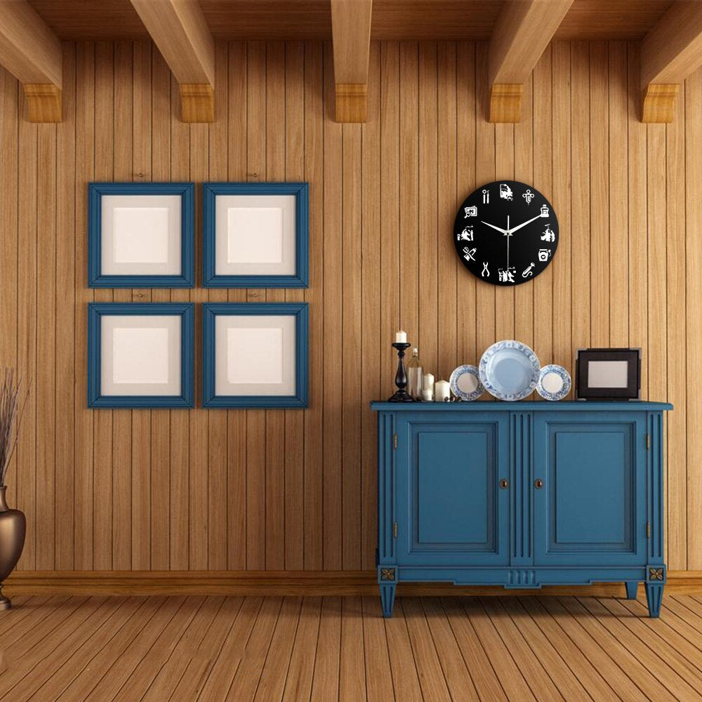 DENTADESIGN - Stijlvolle tandheelkundige wandklok voor moderne interieurs