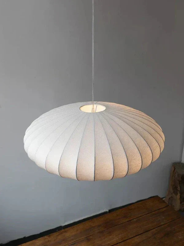 SilkLuxe - Zijden Hanglamp met Kristallen