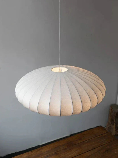 SilkLuxe - Zijden Hanglamp met Kristallen