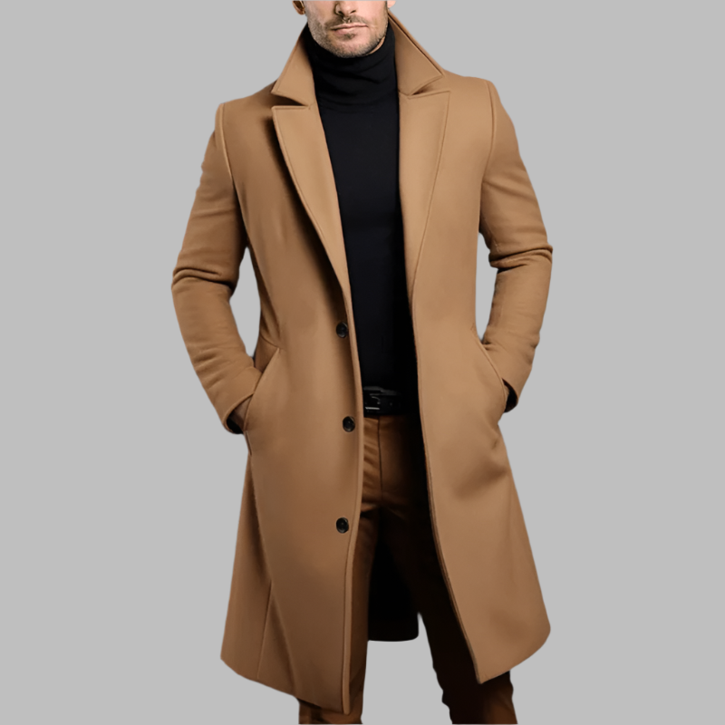 MARCOS - Abrigo largo de lujo para hombre - Glamorix