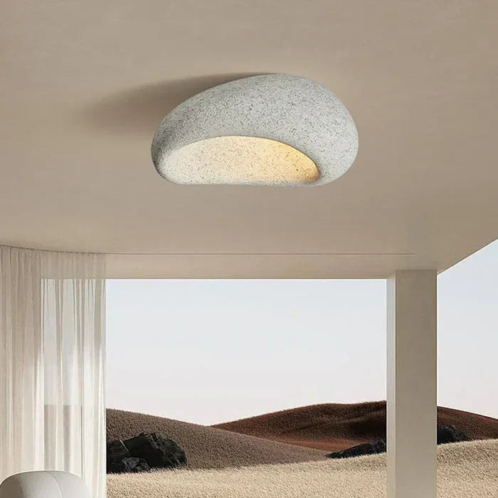 SereneAura – Natuurlijke Wabi Sabi Plafondlamp