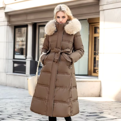 VALENTINA - Luxe pufferjas met bontkraag voor dames