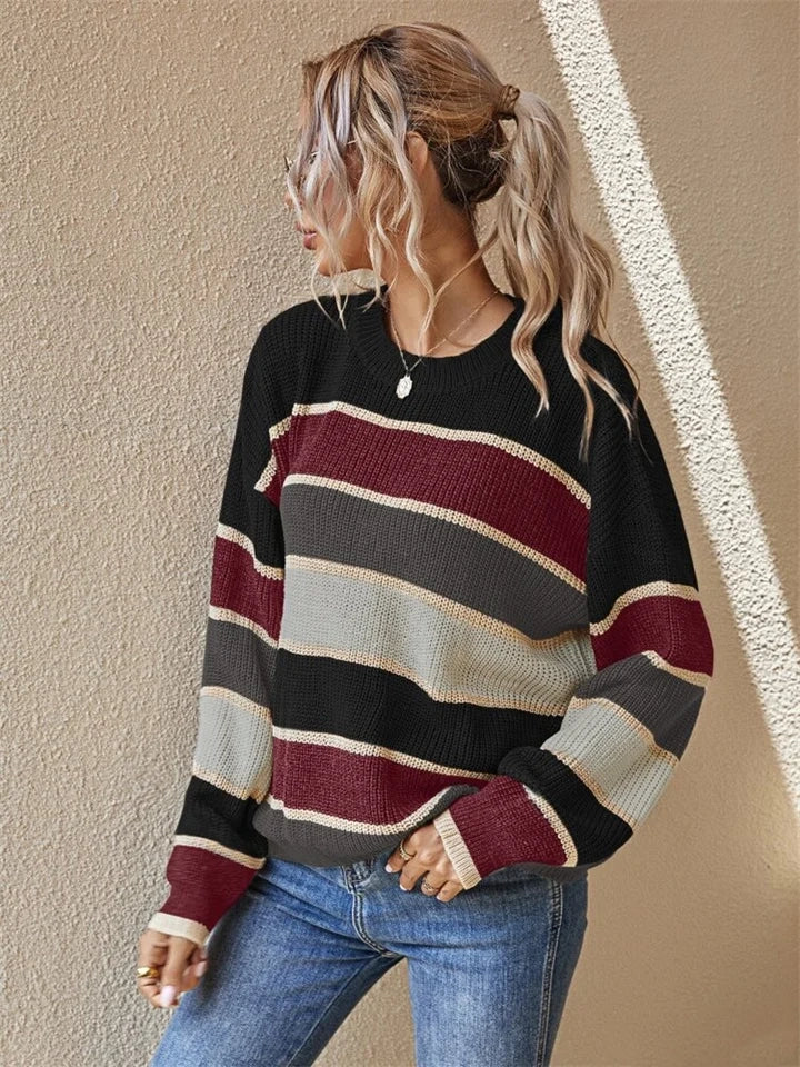 STYLESEASON - Stijlvolle Ronde Hals Pullover voor Elk Seizoen