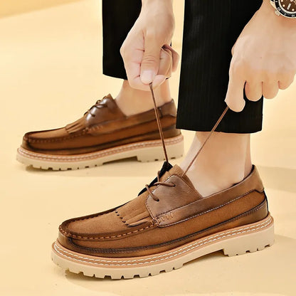 MARCUS - Suède loafers voor heren