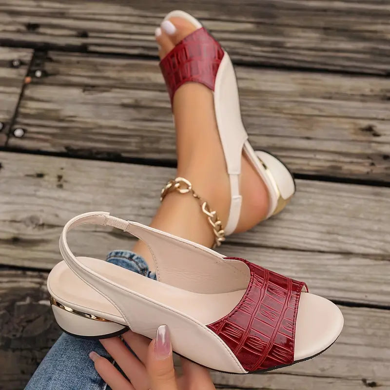 Leren Dames Sandalen met Elegante Bandjes en Comfortzool – MAÉVANA