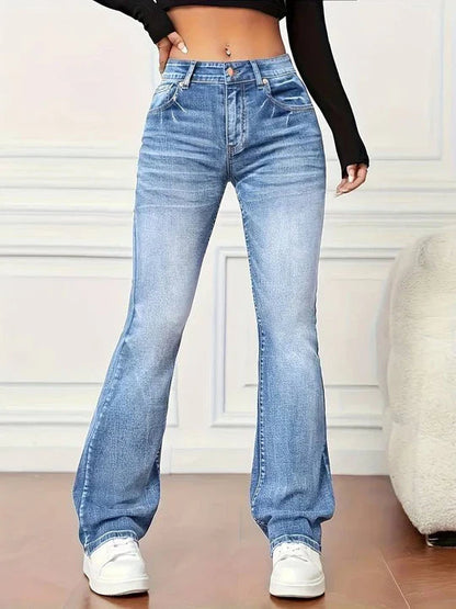 NOVA - High-waisted flared jeans voor dames met een trendy look