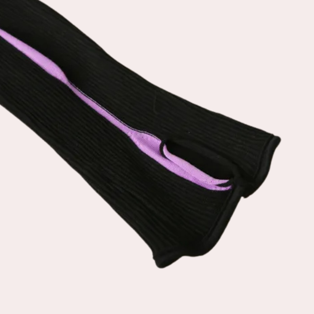 NOA - Asymmetrische geribde gebreide top voor dames
