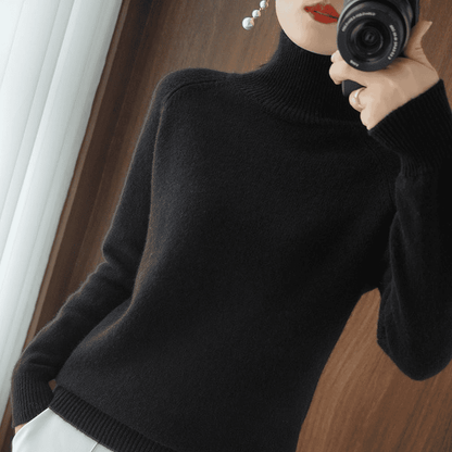 Stijlvolle coltrui voor dames met warmte, luxe en elegantie, gemaakt van topkwaliteit zacht materiaal – ARCADIA - Glamorix