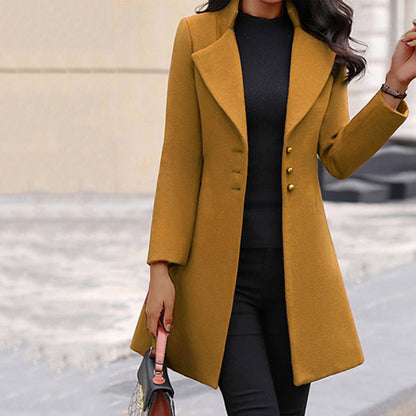 Chloe - Abrigo de invierno clásico entallado para mujer - Glamorix