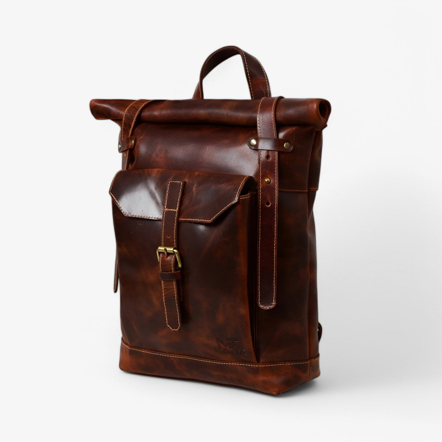 Stoere roll-top rugzak van waterafstotend canvas – TimberHawk Atlas - Glamorix