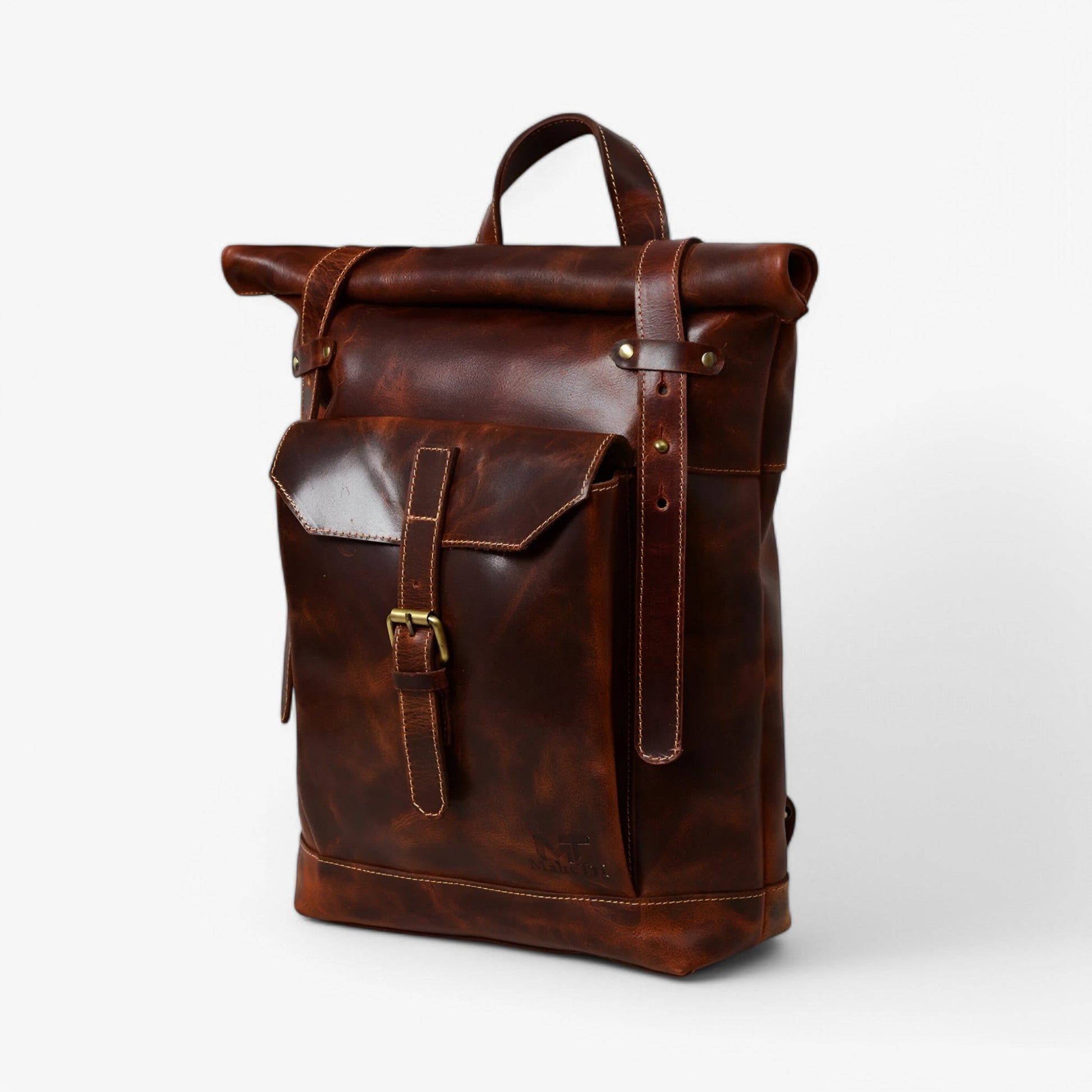Stoere roll-top rugzak van waterafstotend canvas – TimberHawk Atlas - Glamorix