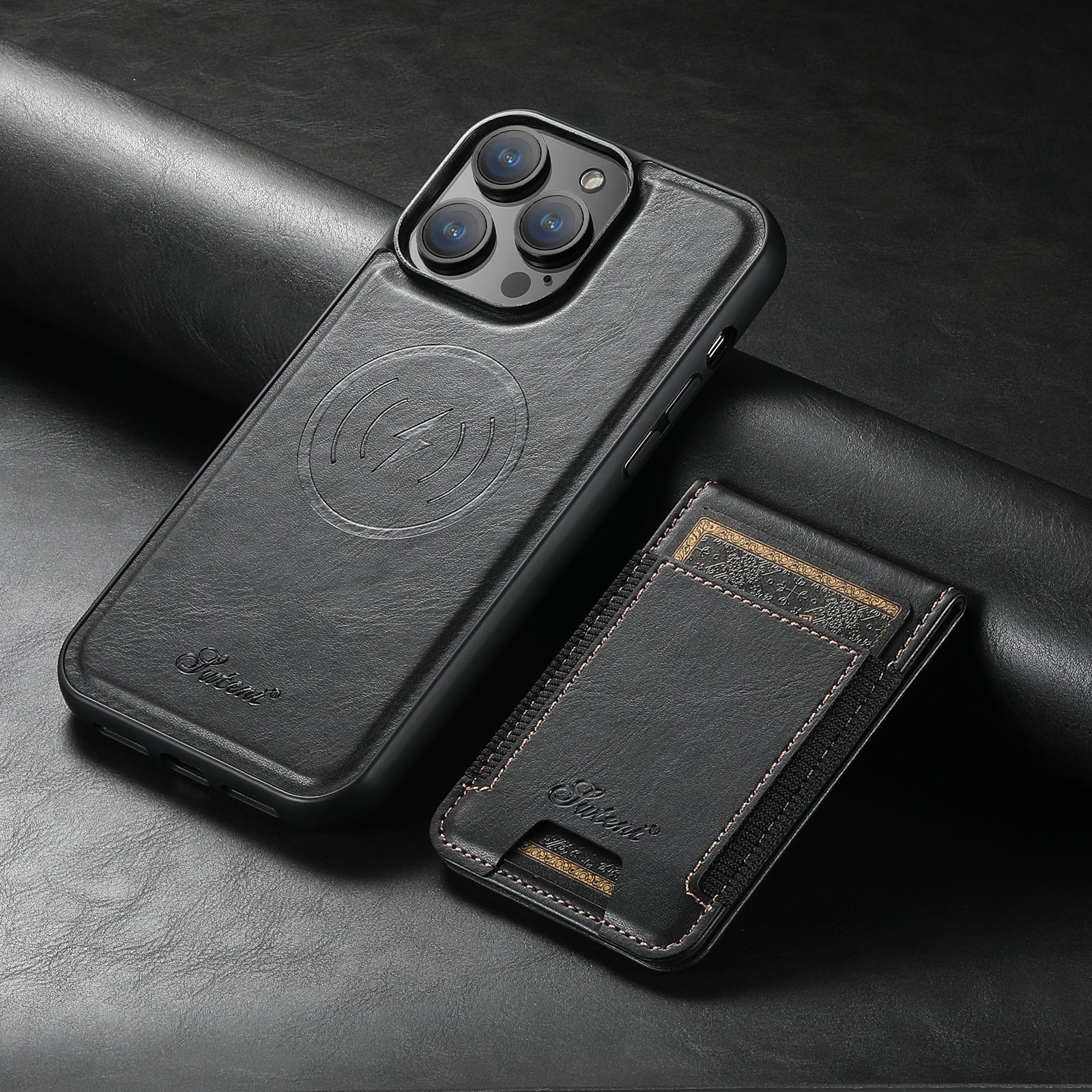 Luxe telefoonhoes met kaarthouder en premium bescherming – VAULTIER GripCase - Glamorix