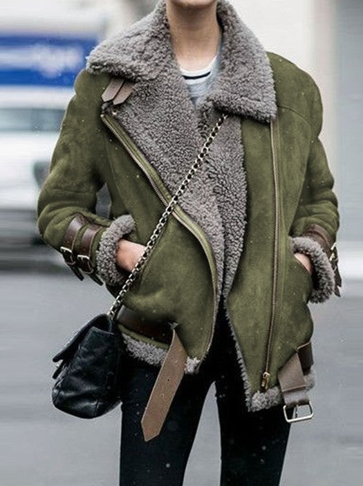 María - Chaqueta Gruesa de Invierno de Talla Grande Para Mujer - Glamorix