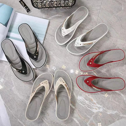 Orthopedische zomerslippers met zacht voetbed – ZENOVA - Glamorix