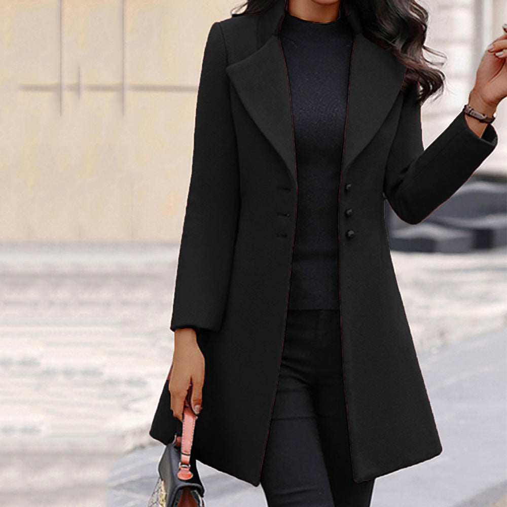 Chloe - Abrigo de invierno clásico entallado para mujer - Glamorix