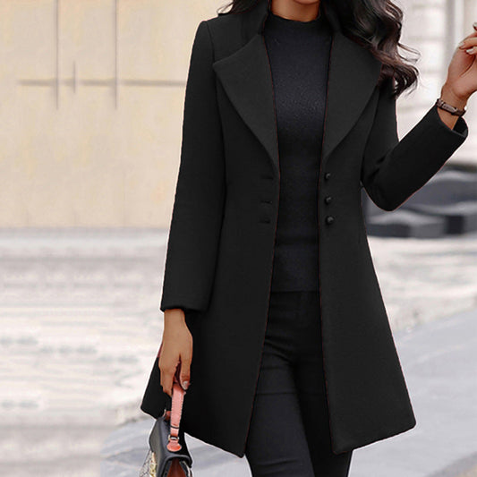 Chloe - Abrigo de invierno clásico entallado para mujer - Glamorix