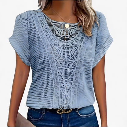 Chique kanten top voor tijdloze elegantie – BellezaLace - Glamorix