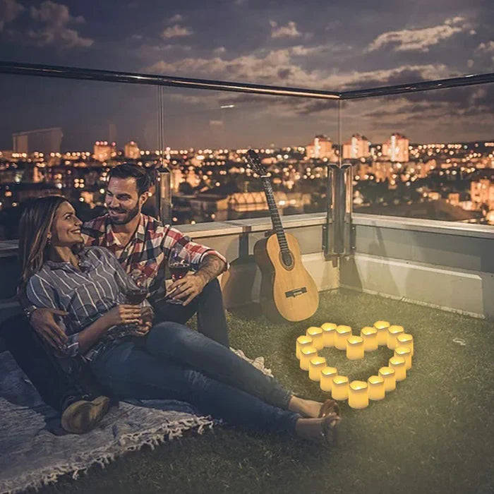 GlowFlicker – Set van 24 LED Vlamloze Kaarsjes