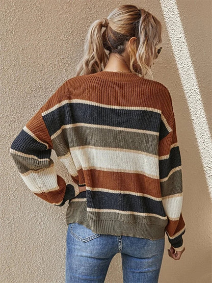 STYLESEASON - Stijlvolle Ronde Hals Pullover voor Elk Seizoen