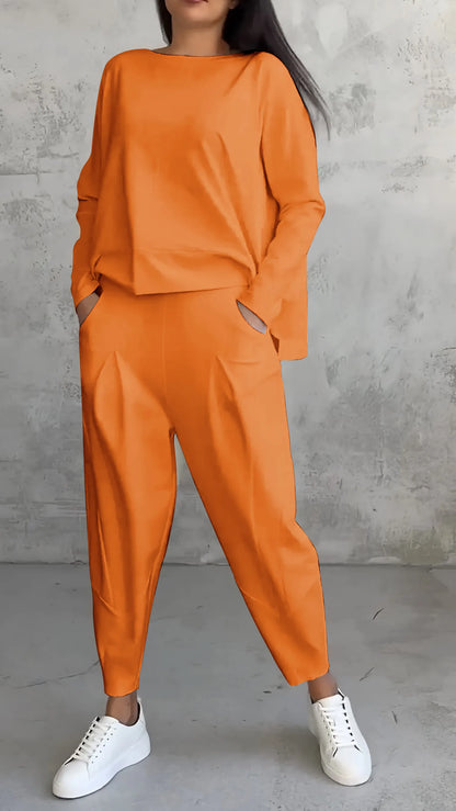 SIENNA - Relaxed fit bijpassende set voor dames