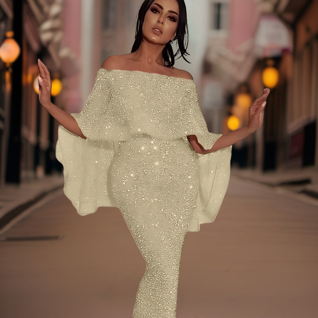 SERENA - Elegante avondjurk met blote schouders
