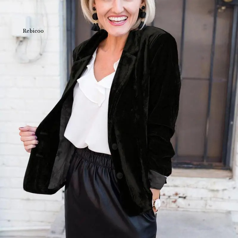 ARLET - Blazer de terciopelo para mujer, perfecto para ocasiones festivas - Glamorix