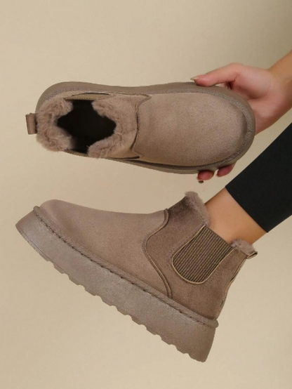 SIENNA - Knusse winterlaars met stijlvolle buff-look