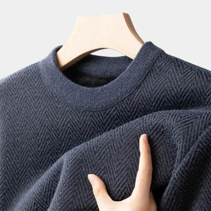 Casual herentrui met getailleerde pasvorm en moderne look – RENZOR - Glamorix